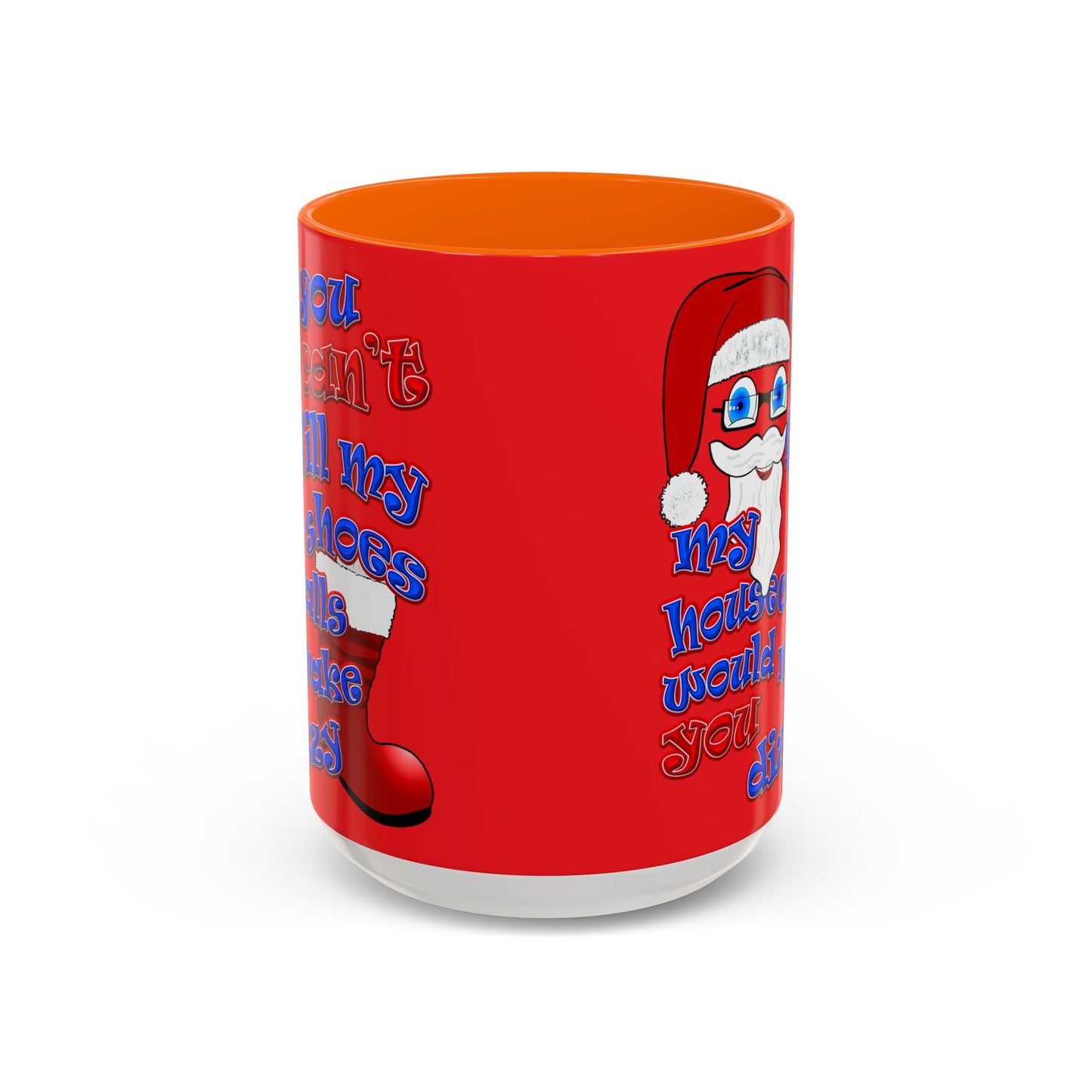 santa's shoes - Accent Mug (red)