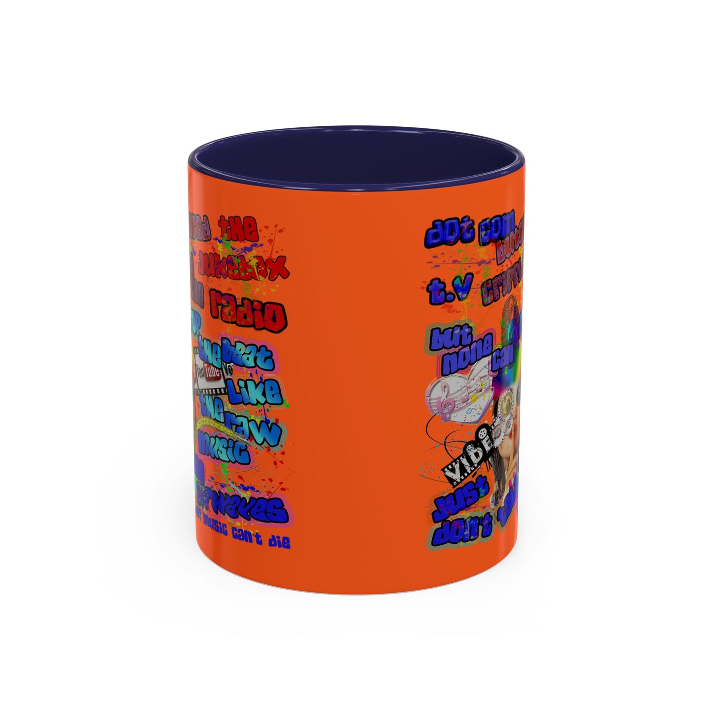 drop the beat - Accent Mug (orange)