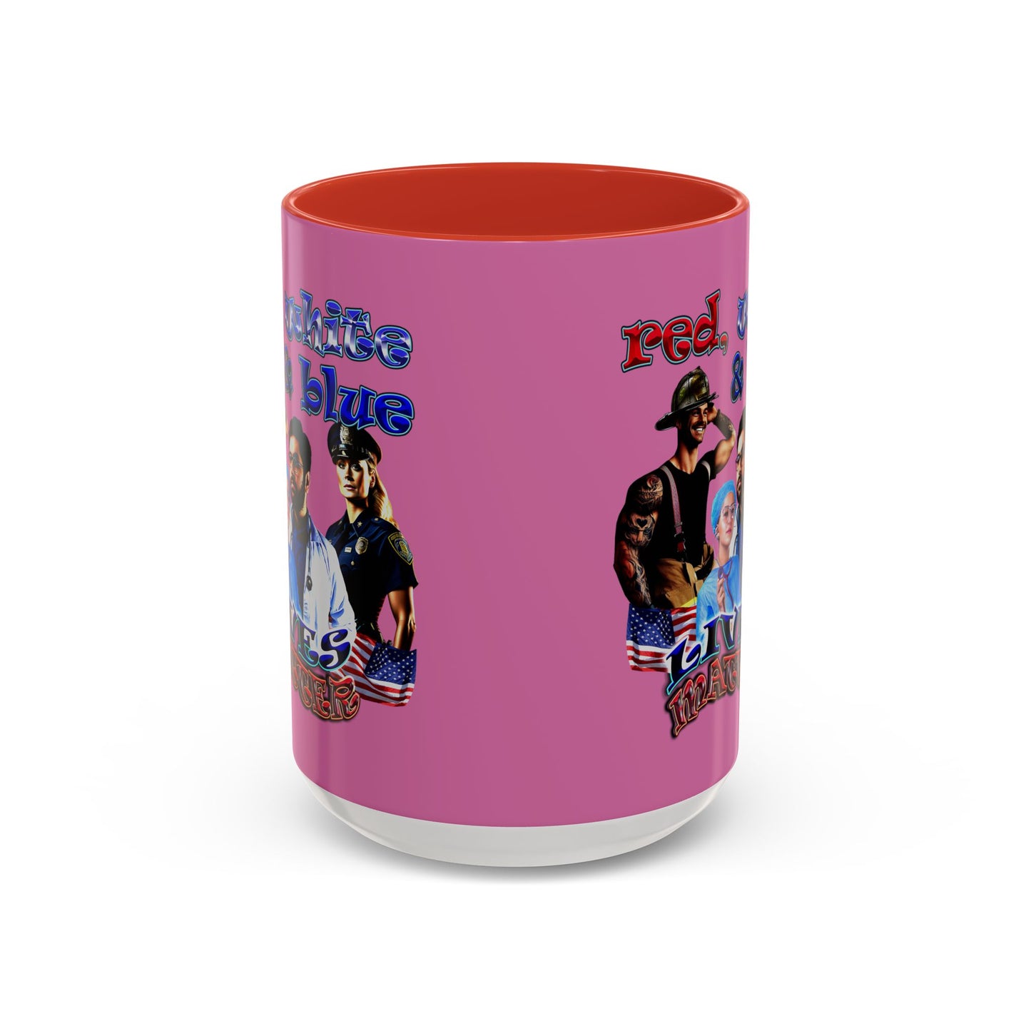 rw&b lives matter - Accent Mug (light pink)