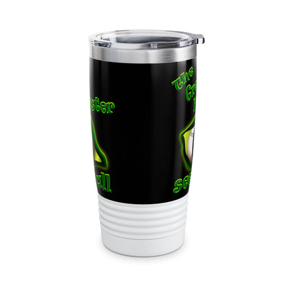 green monster - Ringneck Tumbler, 20oz (black)