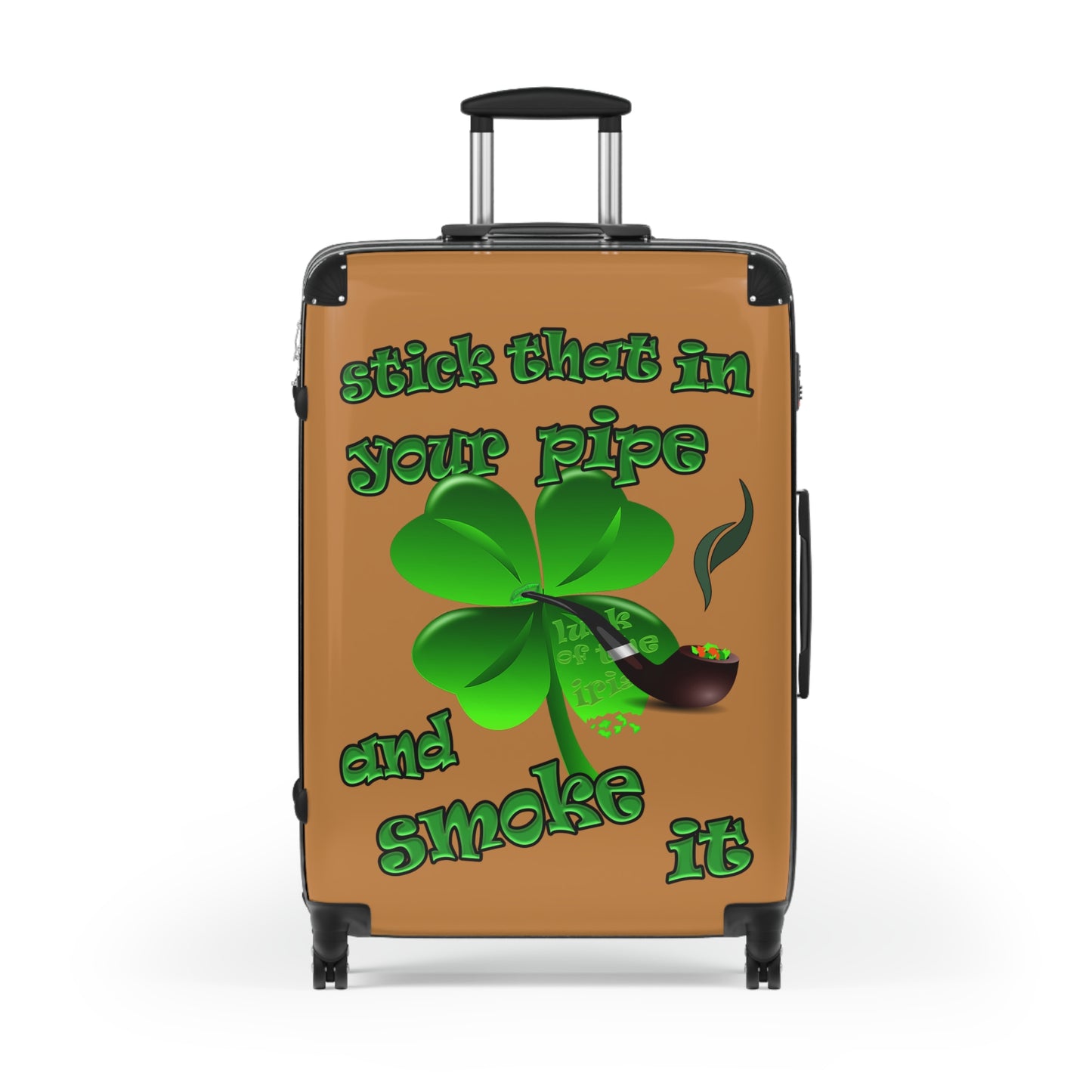 stick that in your pipe and smoke it - Suitcase (light brown)