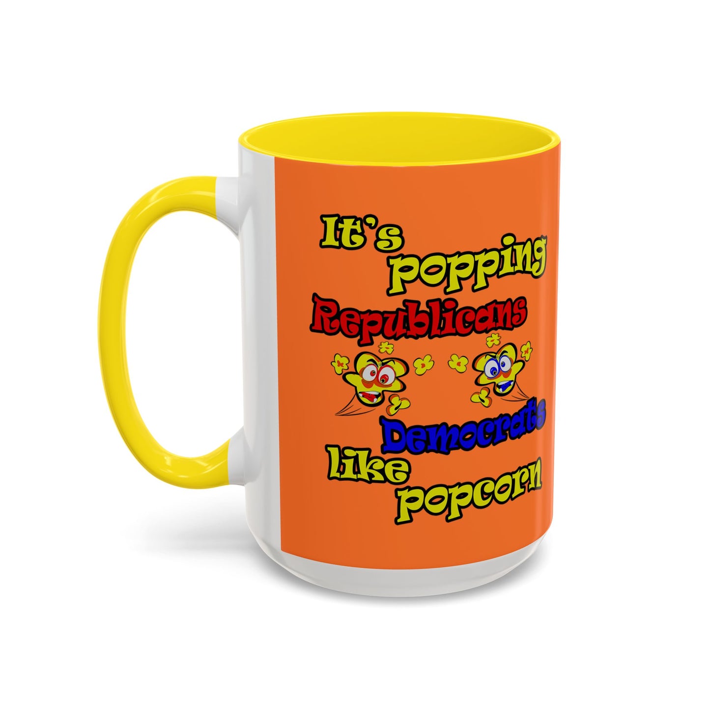 popping like popcorn - Accent Mug (crusta)