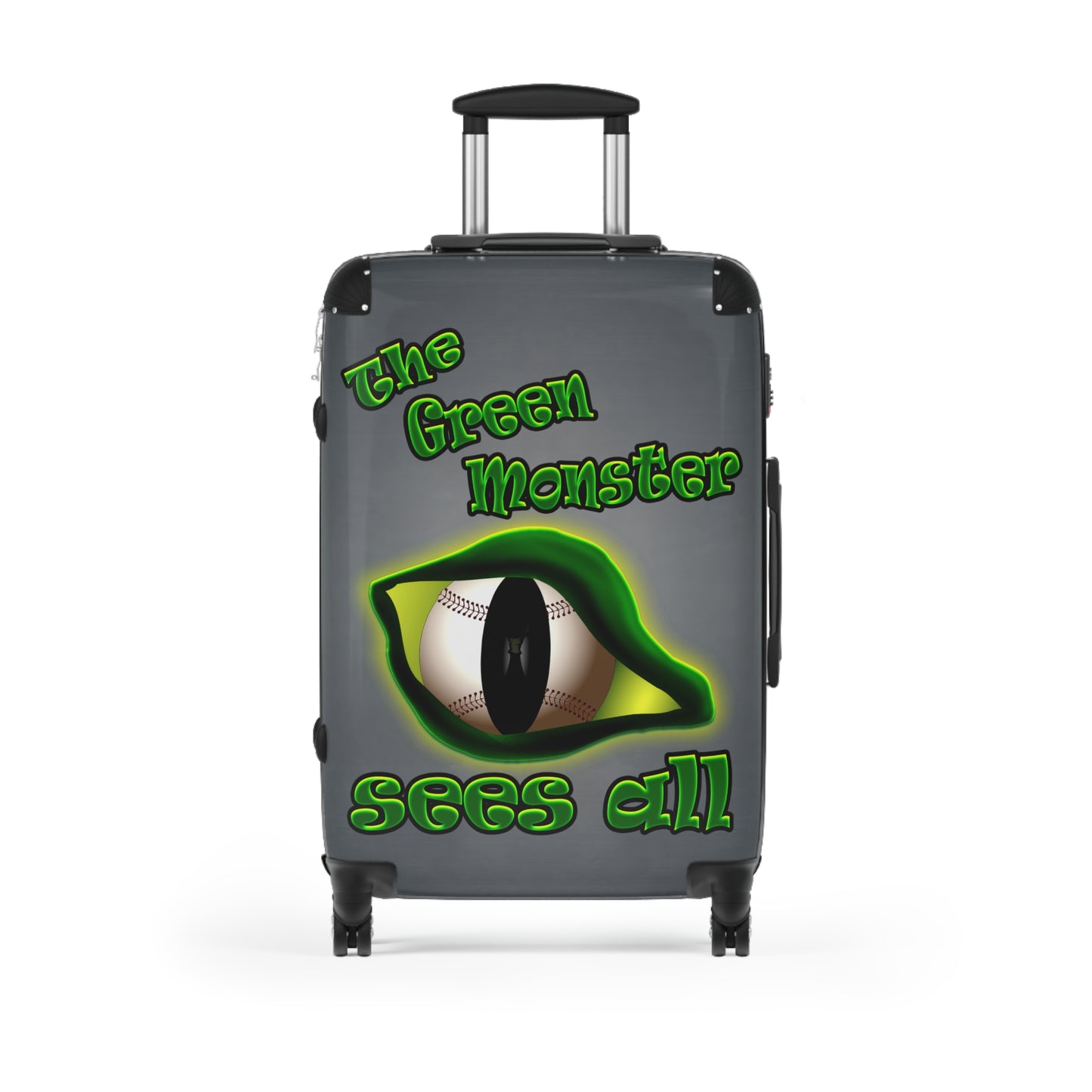 green monster - Suitcase (grey-light grey)