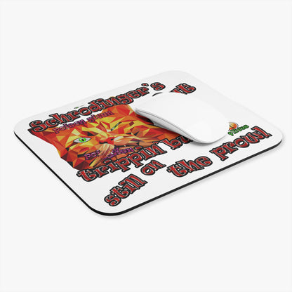 schrodinger's cat - Mouse Pad (Rectangle) (white)