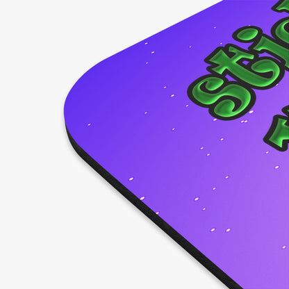 stick that in your pipe and smoke it - Mouse Pad (Rectangle) (purple-pink wave)