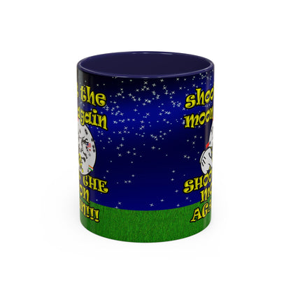 shoot the moon again - Accent Mug ('snoops' background)