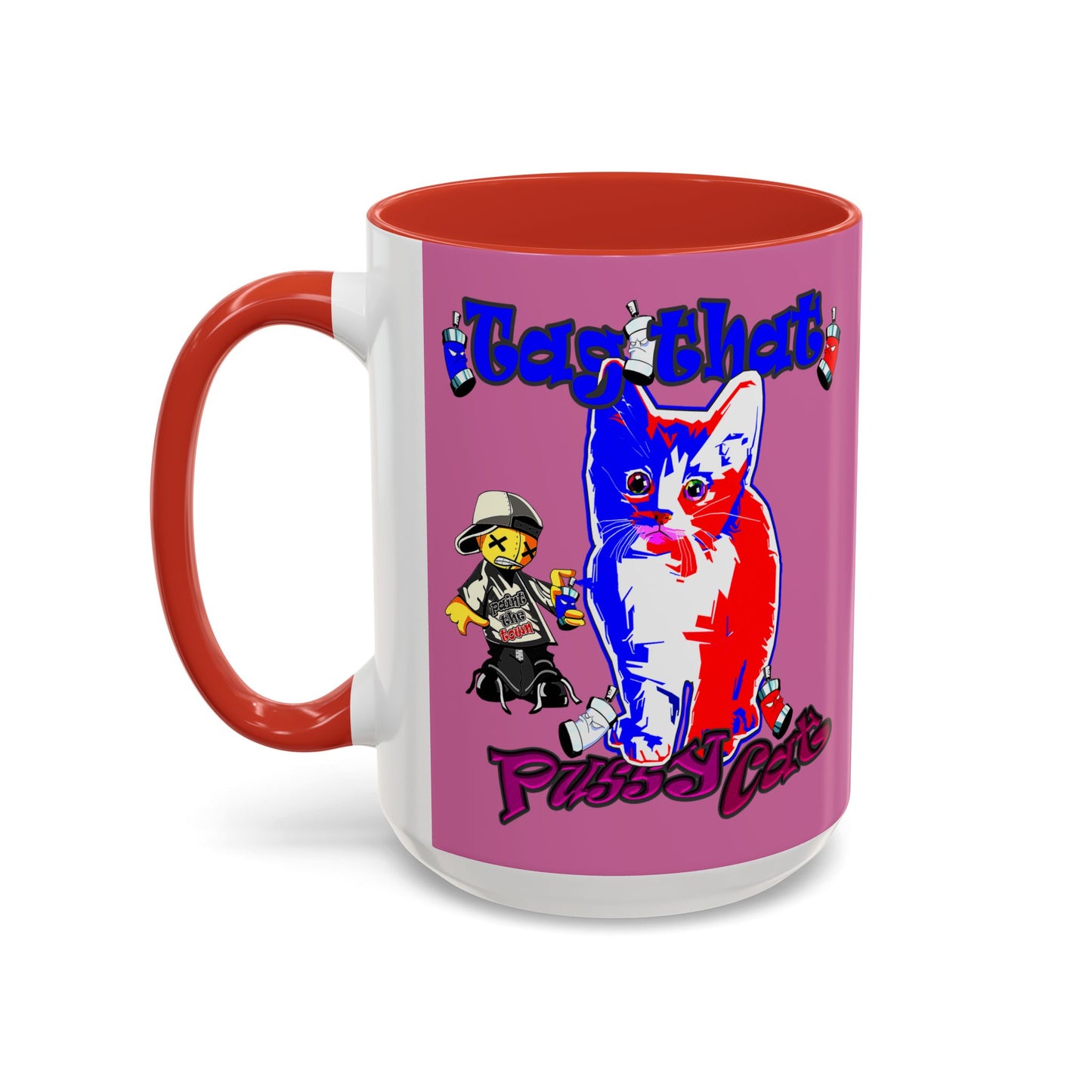 tag that - Accent Mug (light pink)