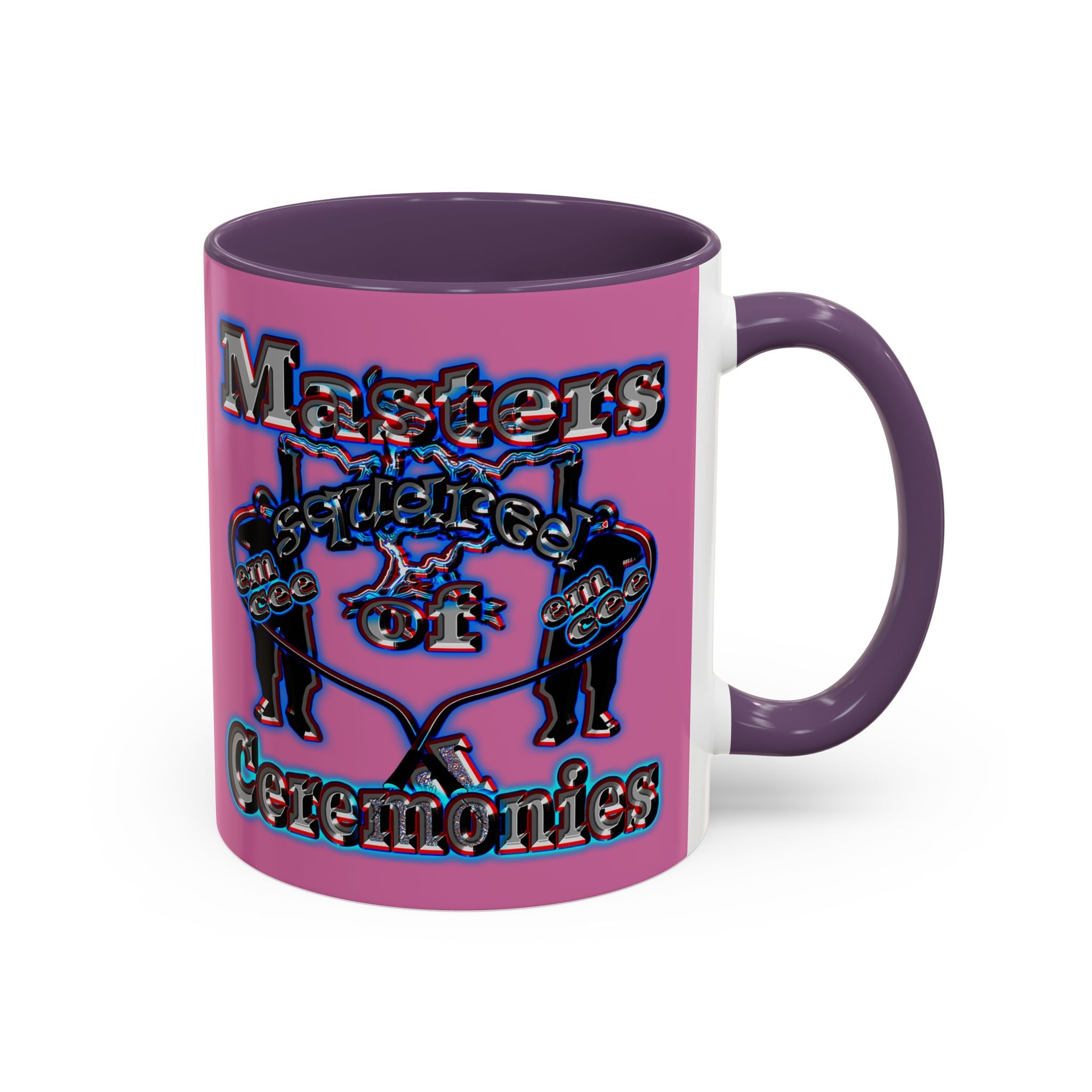 em cee squared - Accent Mug (light pink)