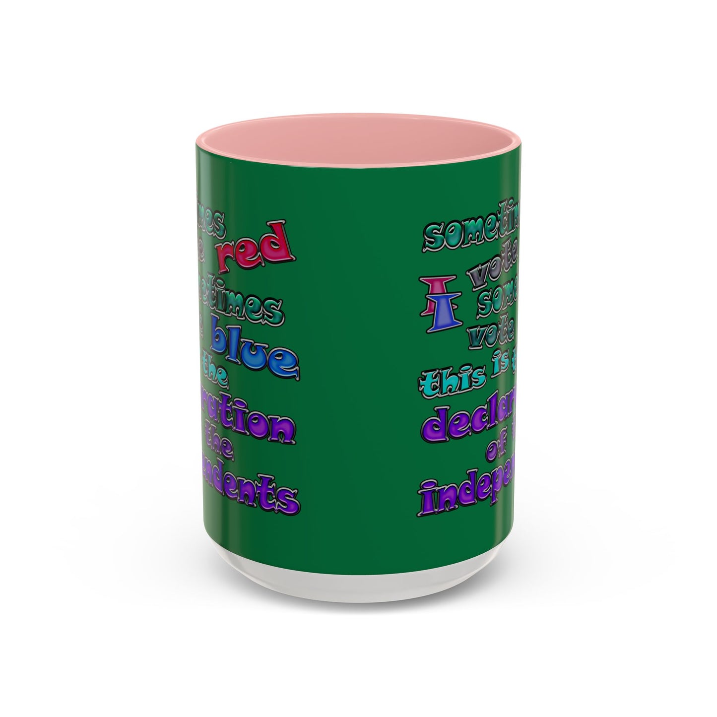 declaration of the independents - Accent Mug (dark green)