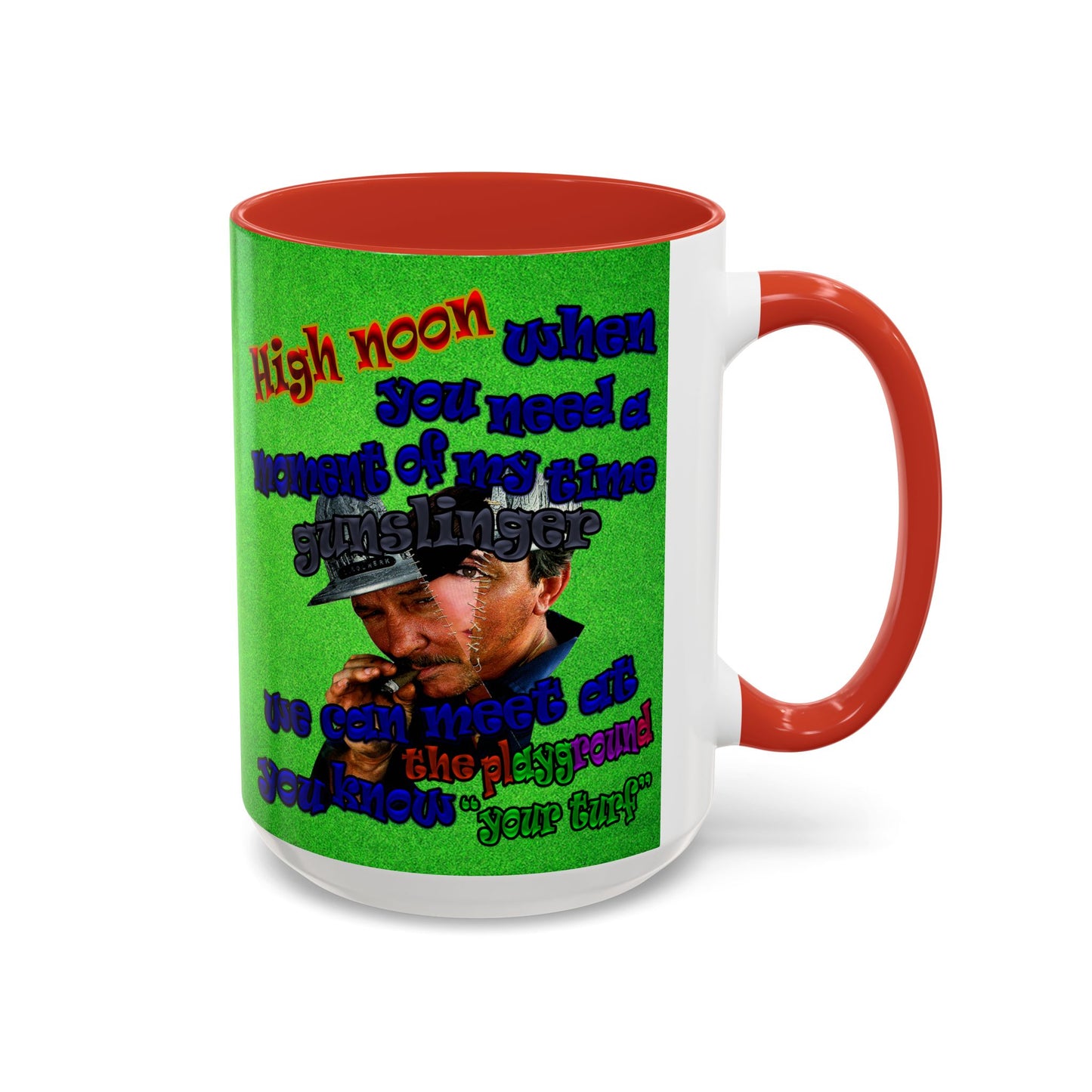 high noon - Accent Mug (green turf)