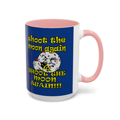 shoot the moon again - Accent Mug (dark blue)