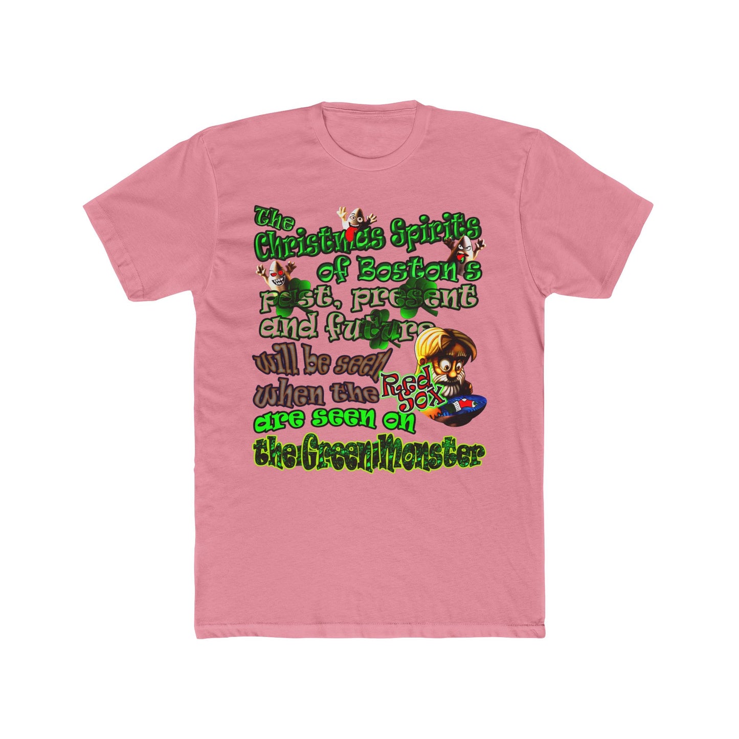 christmas spirits of boston - Men's Cotton Crew Tee