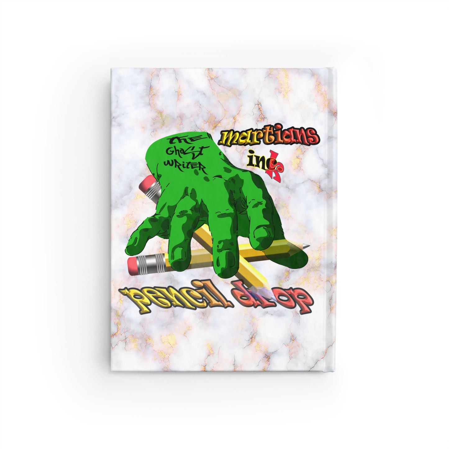 green monster - journal-blank (white marble)