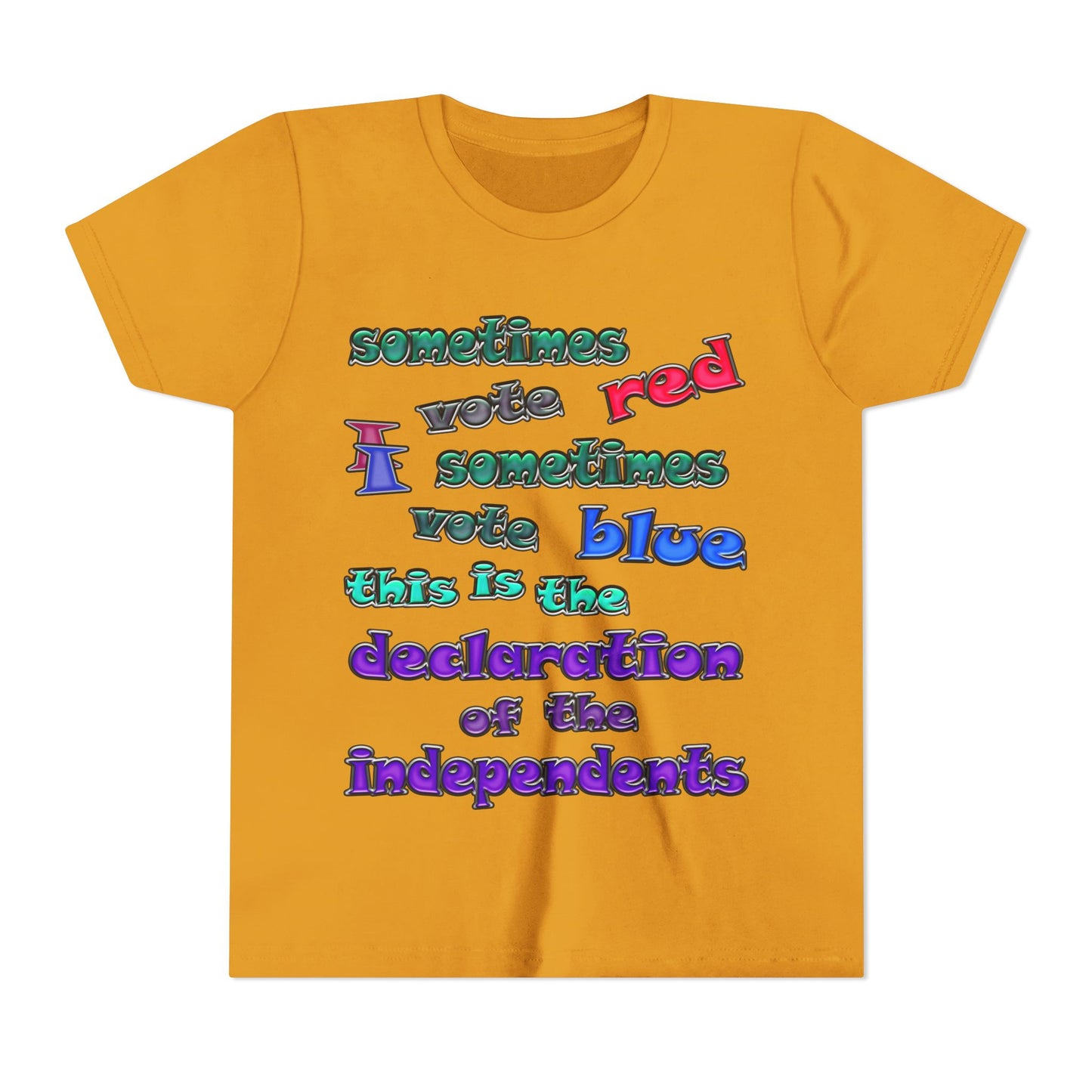 declaration of the independents - Youth Short Sleeve Tee