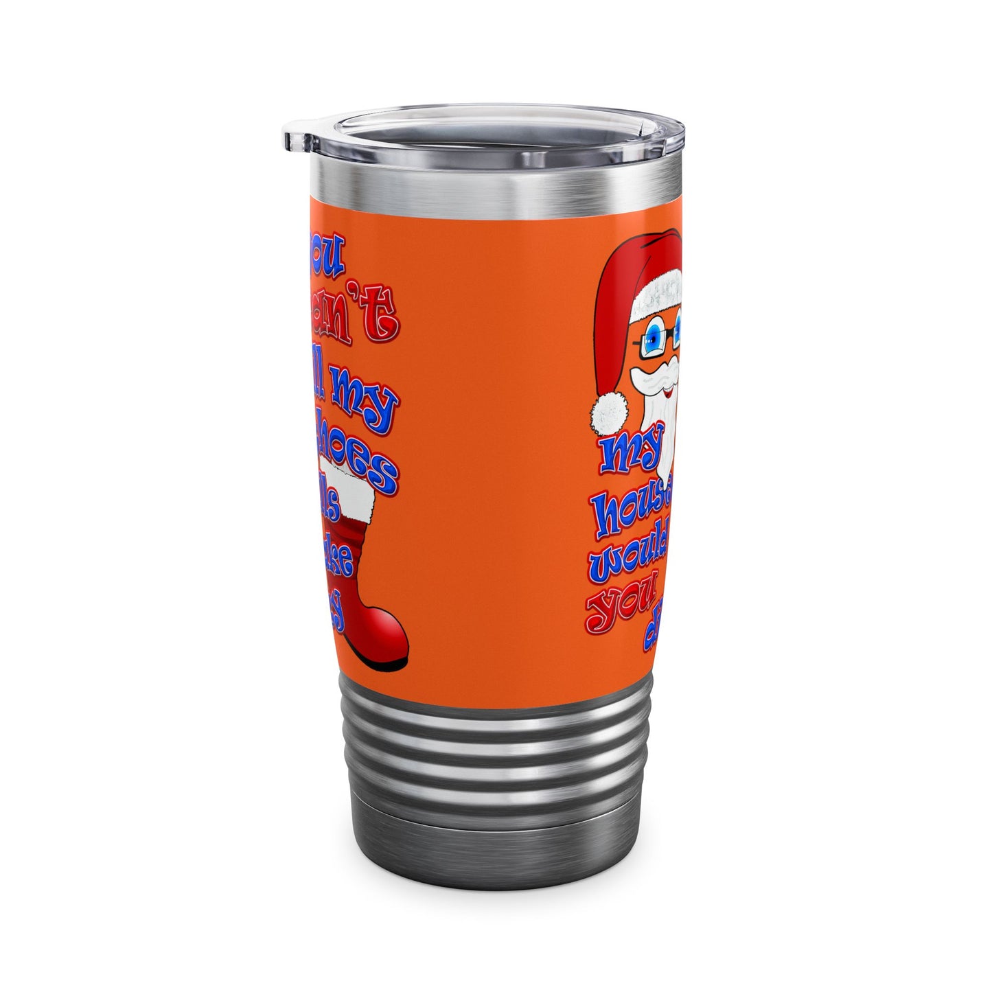 santa's shoes - Ringneck Tumbler, 20oz (orange)