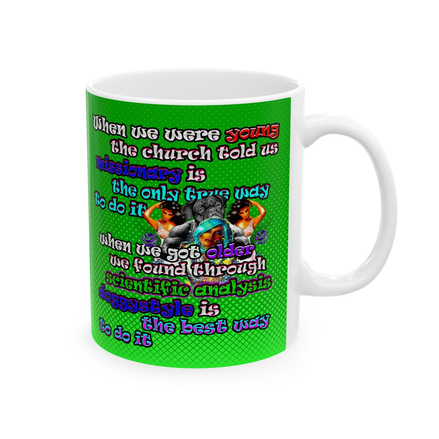 doggystyle - White Mug (logo green)