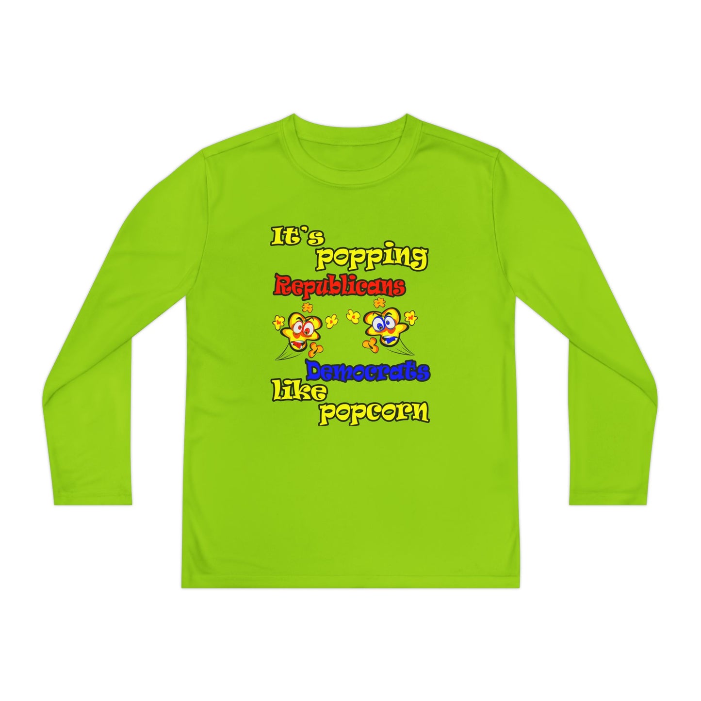 popping like popcorn - Youth Long Sleeve Competitor Tee