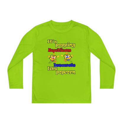 popping like popcorn - Youth Long Sleeve Competitor Tee