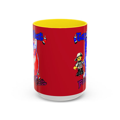 tag that - Accent Mug (dark red)