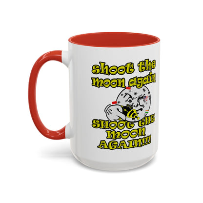 shoot the moon again - Accent Mug (white)