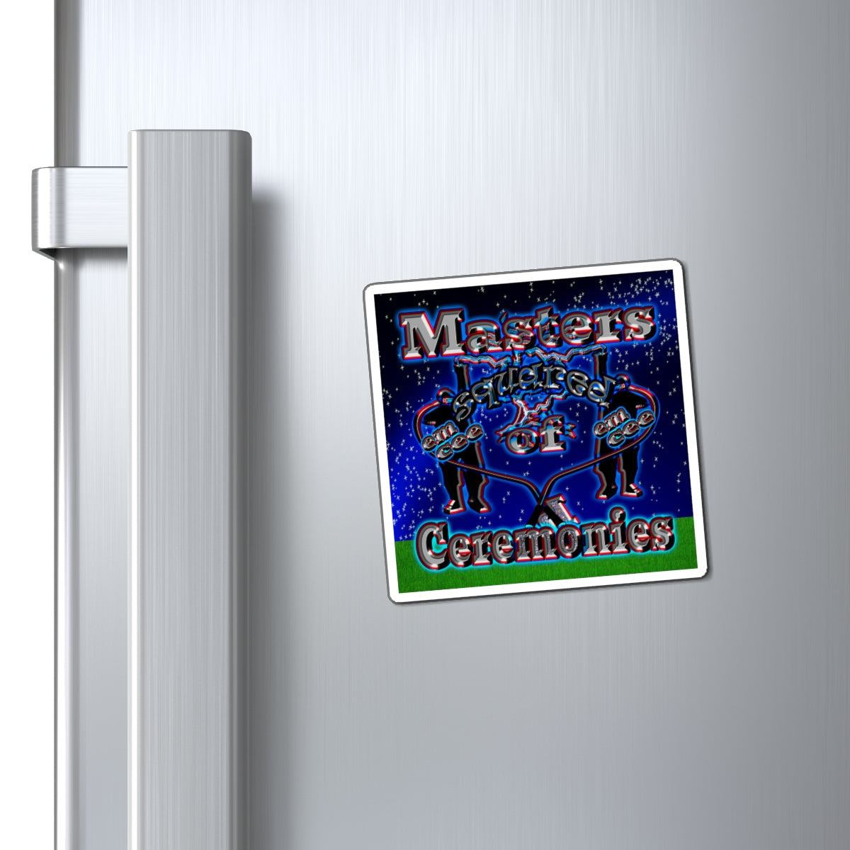 em cee squared - Magnets - ('snoops' background)