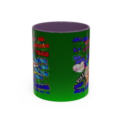 drop the beat - Accent Mug (logo green)