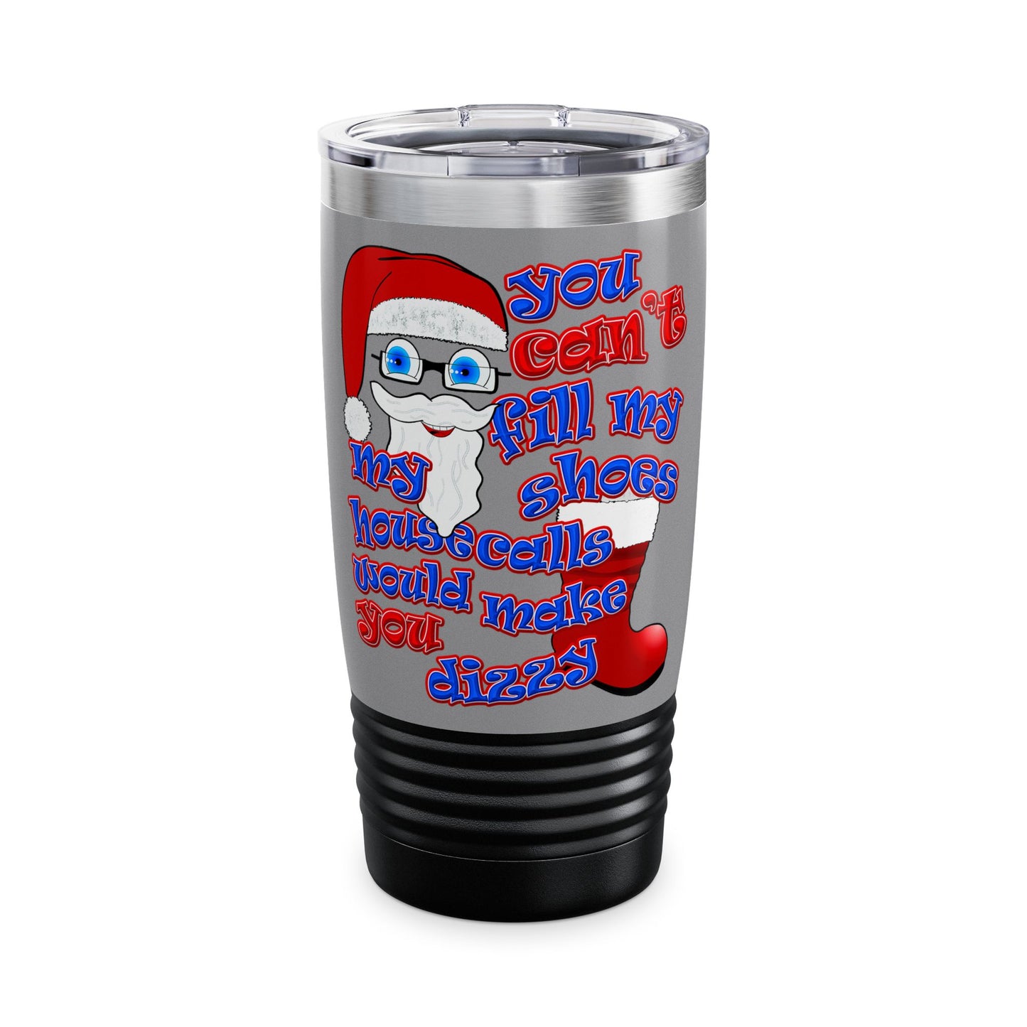 santa's shoes - Ringneck Tumbler, 20oz (grey)