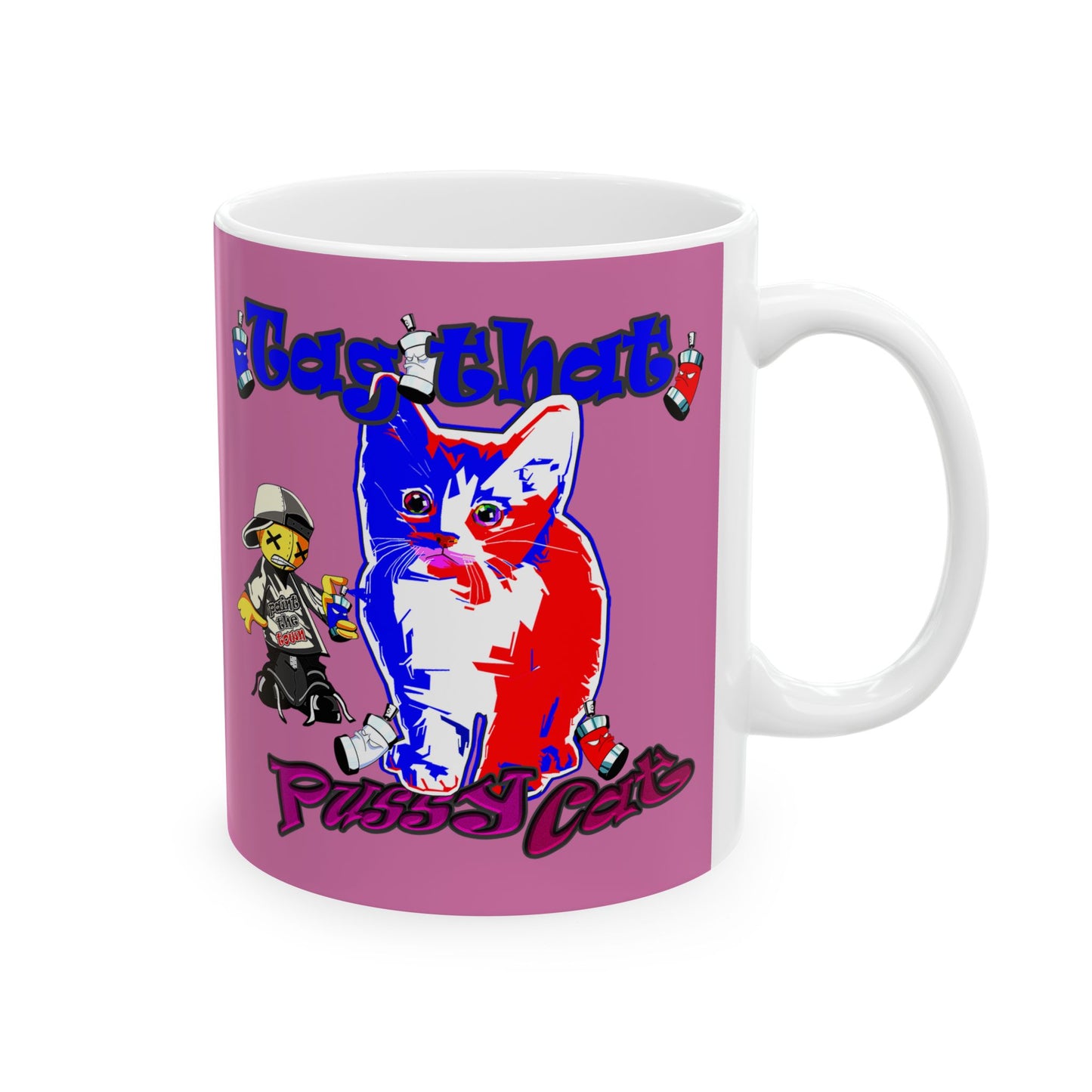 tag that - White Mug (light pink)