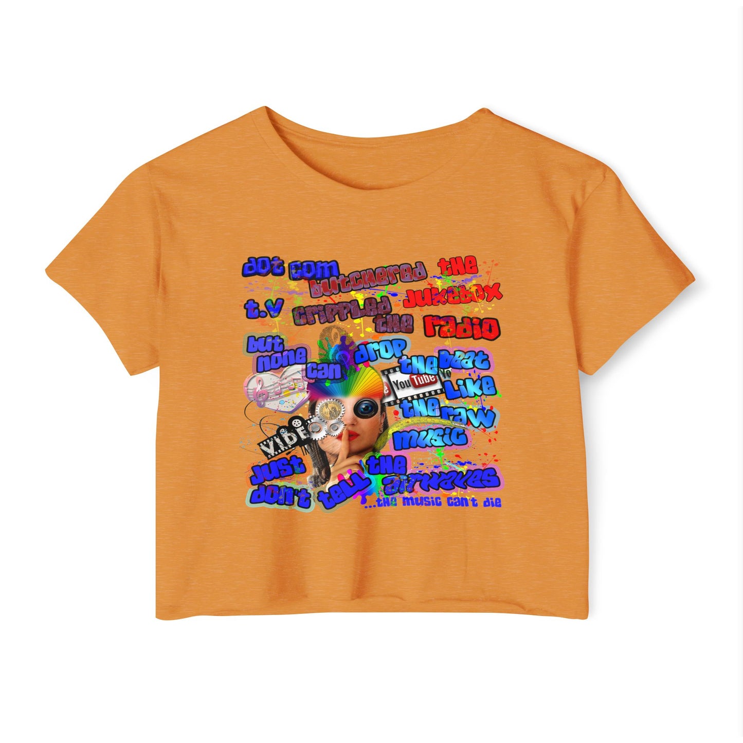 drop the beat - Women's Festival Crop Top