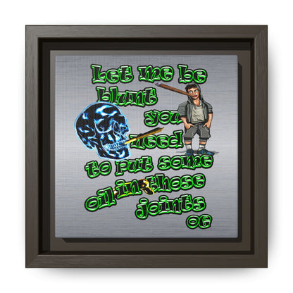 og - framed canvas art (brushed nickel)