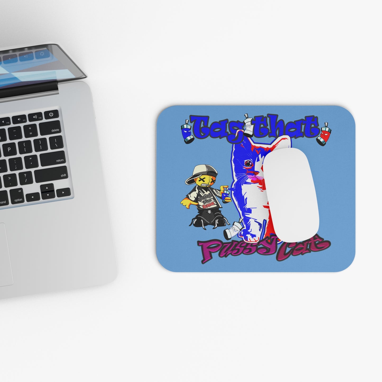 tag that - Mouse Pad (Rectangle) (light blue)