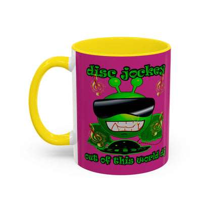 disc jockey - Accent Mug (pink)