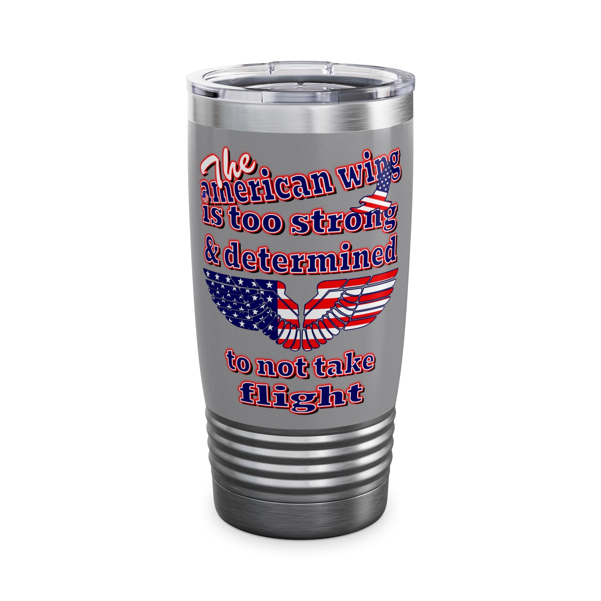 american wing - Ringneck Tumbler, 20oz (grey)