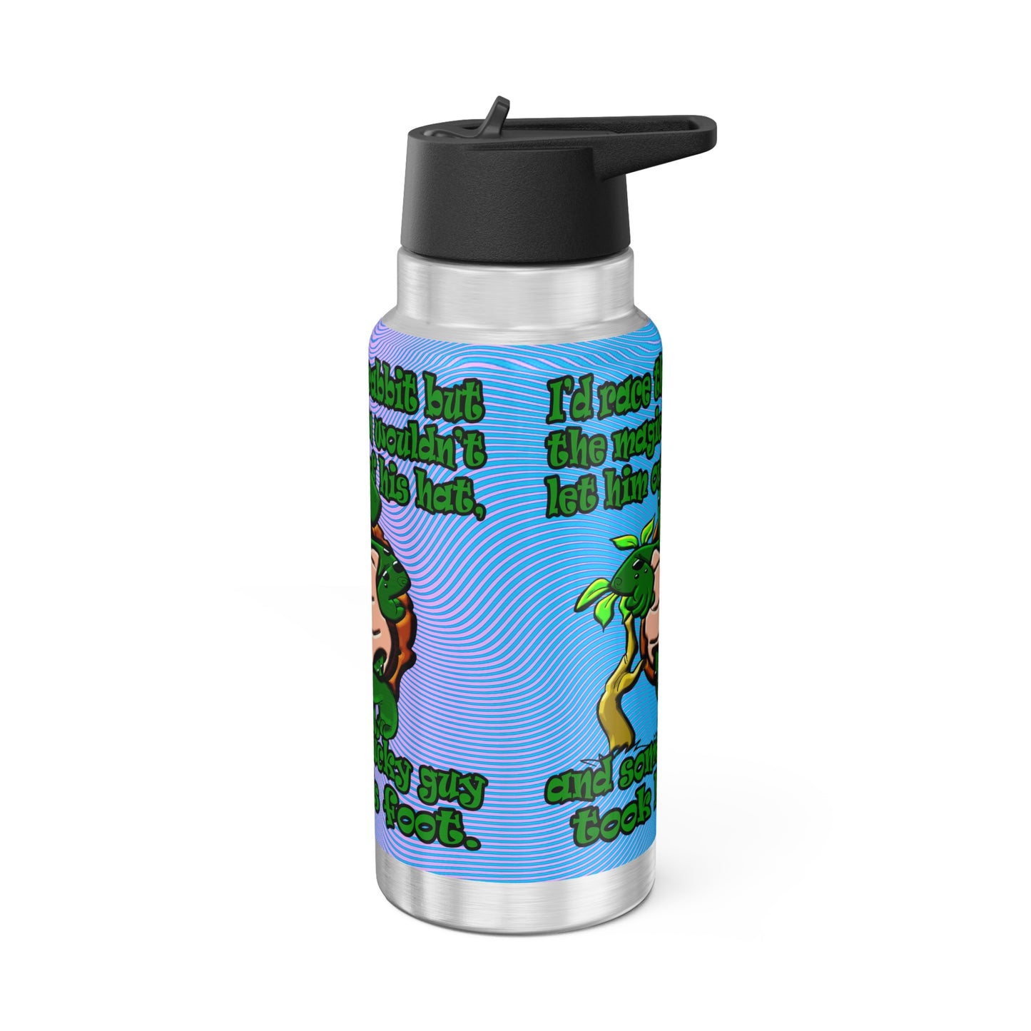 turtle race - Gator Tumbler, 32oz  (light blue-purple wave)