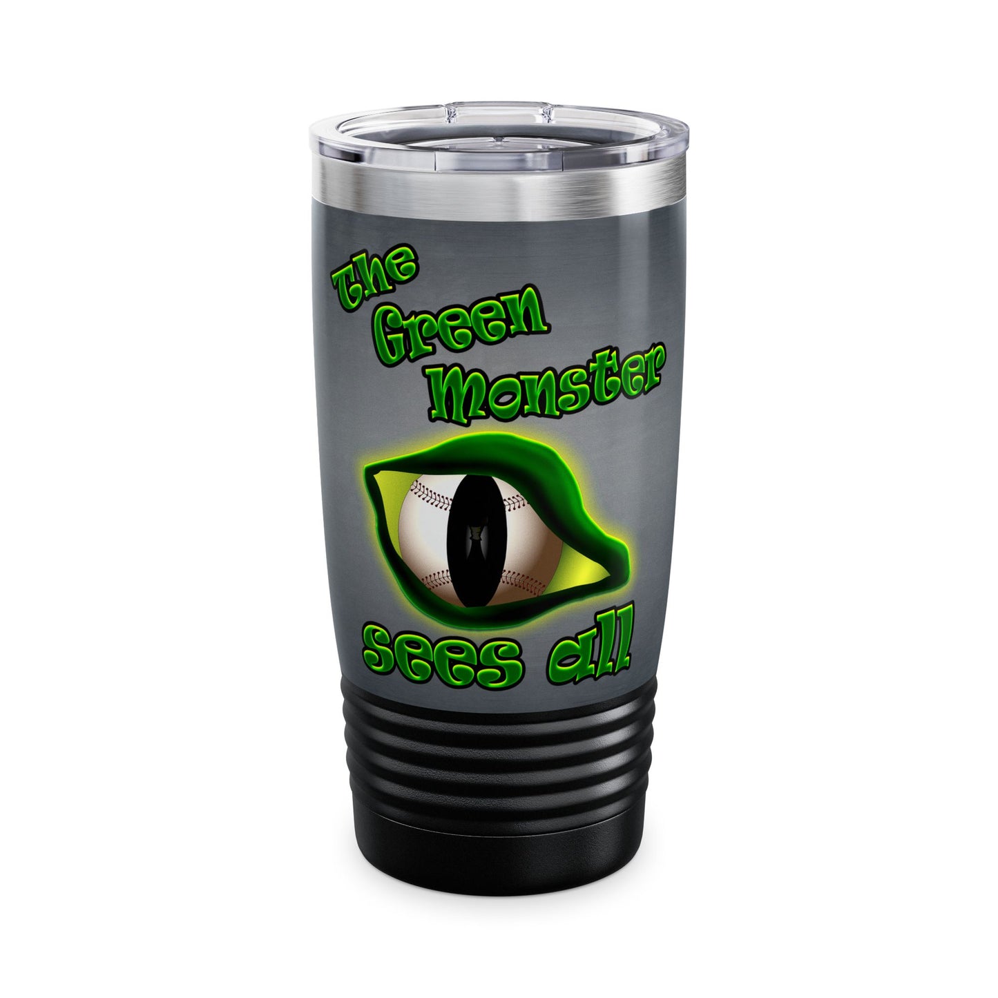 green monster - Ringneck Tumbler, 20oz (grey-light grey)