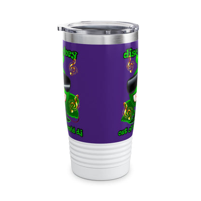 disc jockey - Ringneck Tumbler, 20oz (purple)