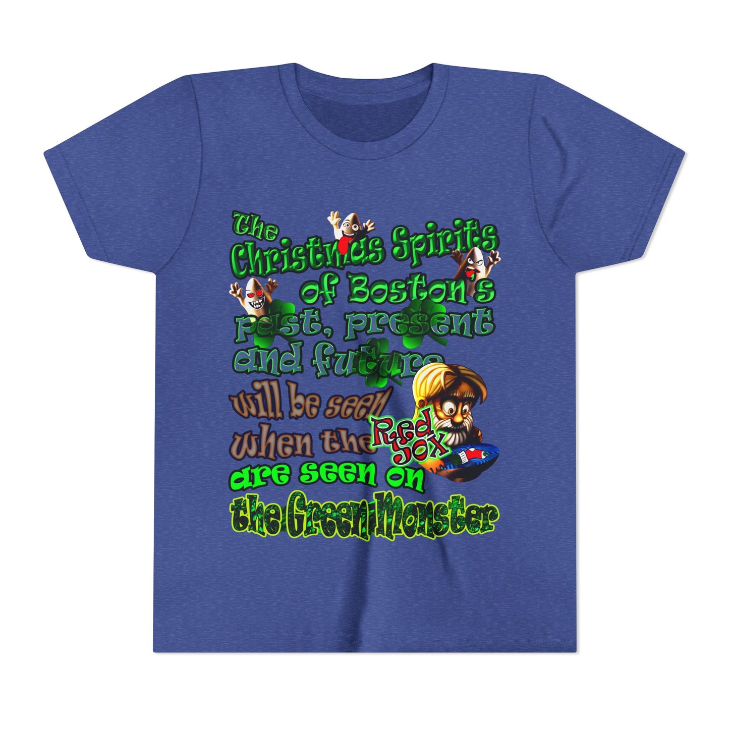 christmas spirits of boston - Youth Short Sleeve Tee