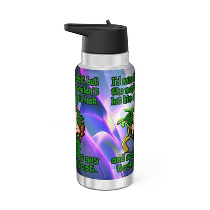 turtle race - Gator Tumbler, 32oz  (grey-pink wave)