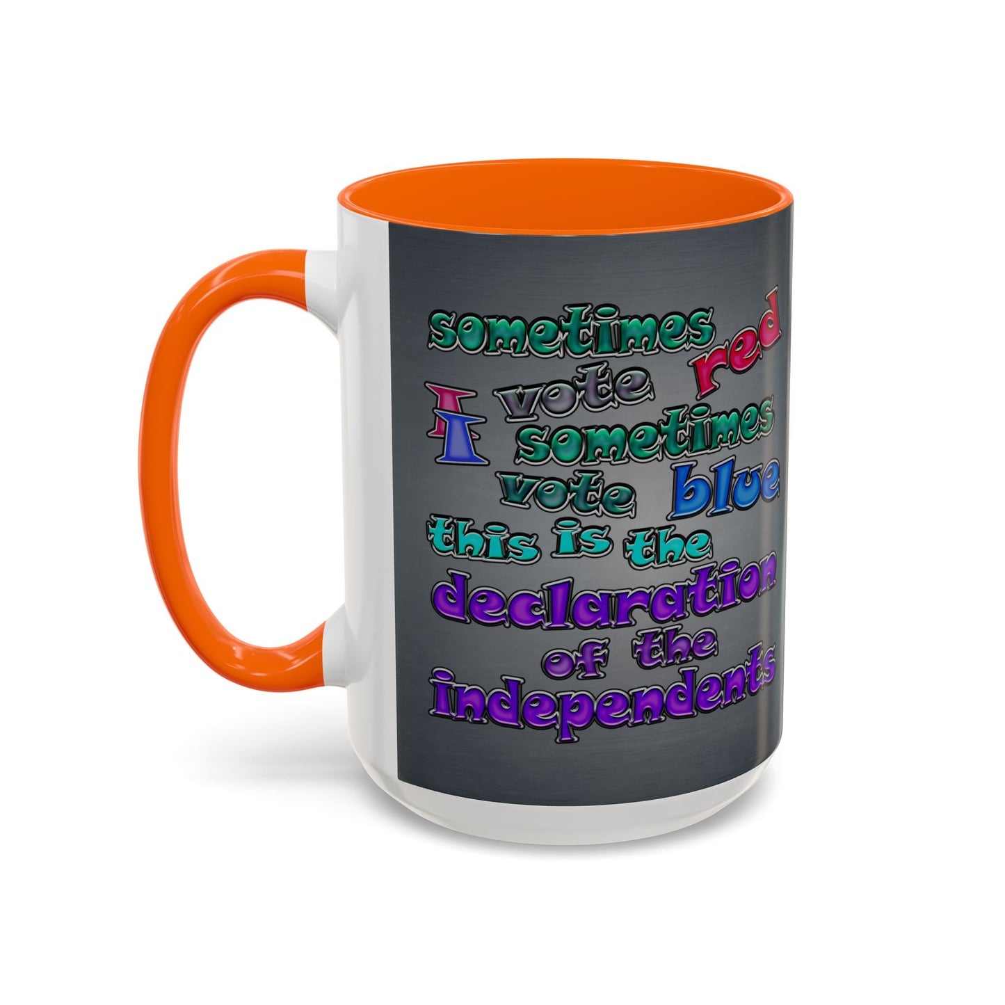 declaration of the independents - Accent Mug (grey-light grey)