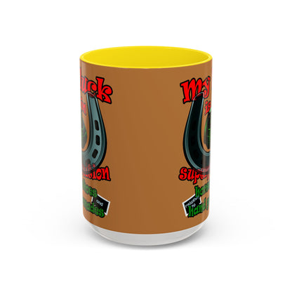 my luck - Accent Mug (light brown)