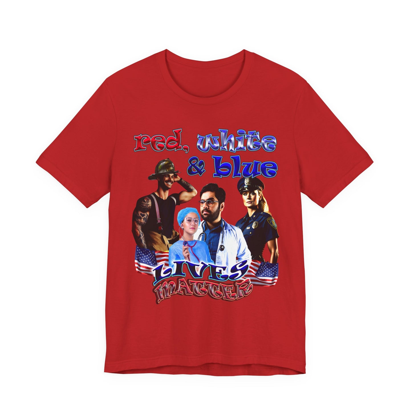 rw&b lives matter - Unisex Jersey Short Sleeve Tee