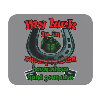 my luck - Mouse Pad (Rectangle) (grey)