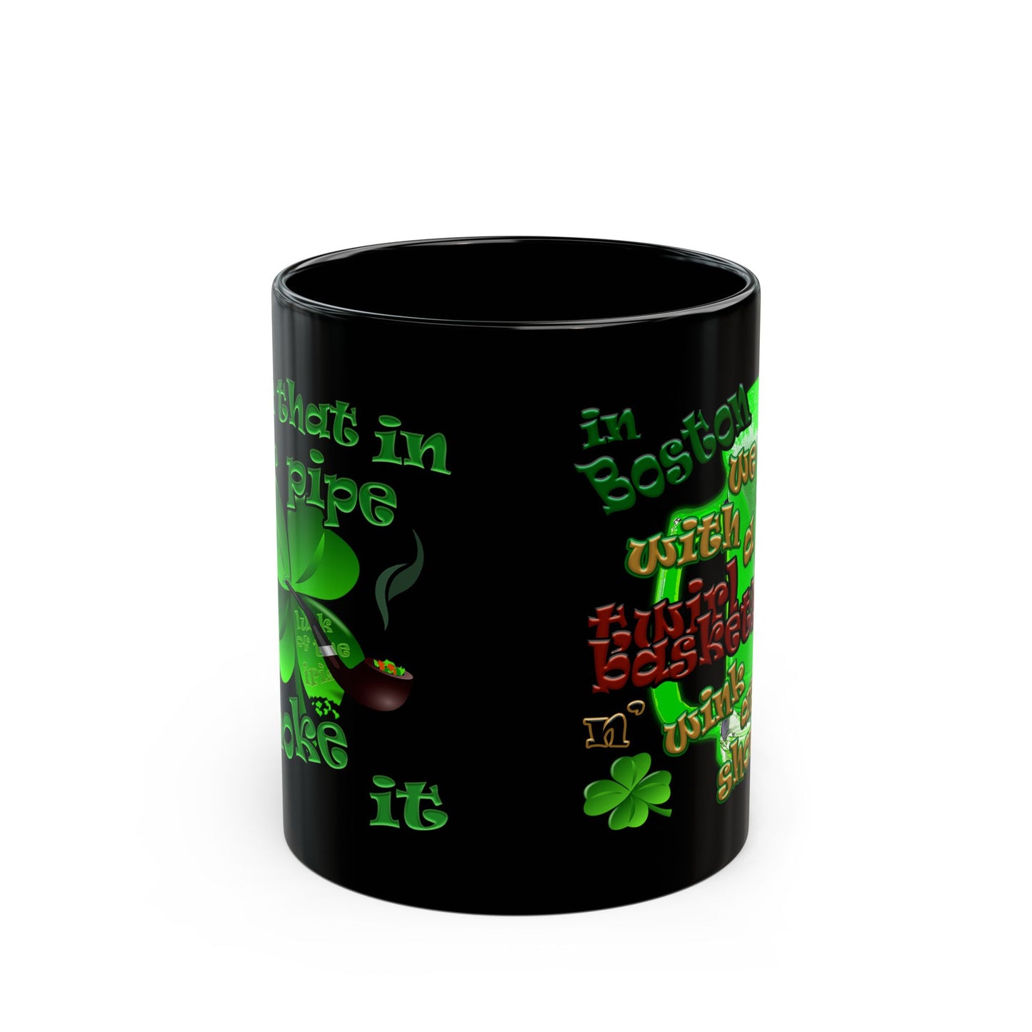 celtics logo - Black Mug (black)