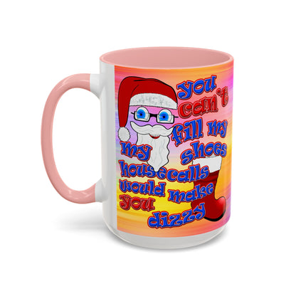 santa's shoes - Accent Mug (color blur)