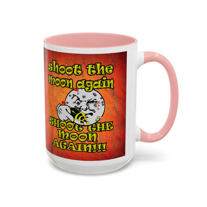 shoot the moon again - Accent Mug (burnt orange)