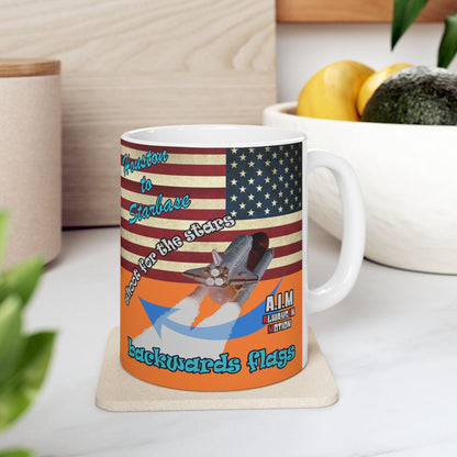 shoot for the stars - White Mug (crusta)