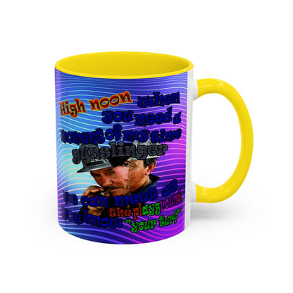 high noon - Accent Mug (purple wave)
