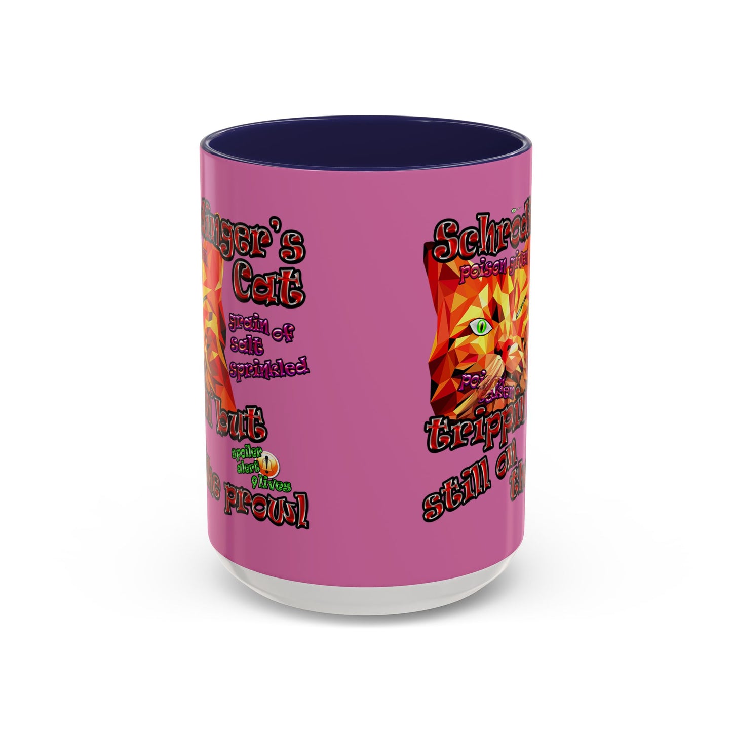 schrodinger's cat - Accent Mug (light pink)