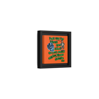 og - framed canvas art (orange)