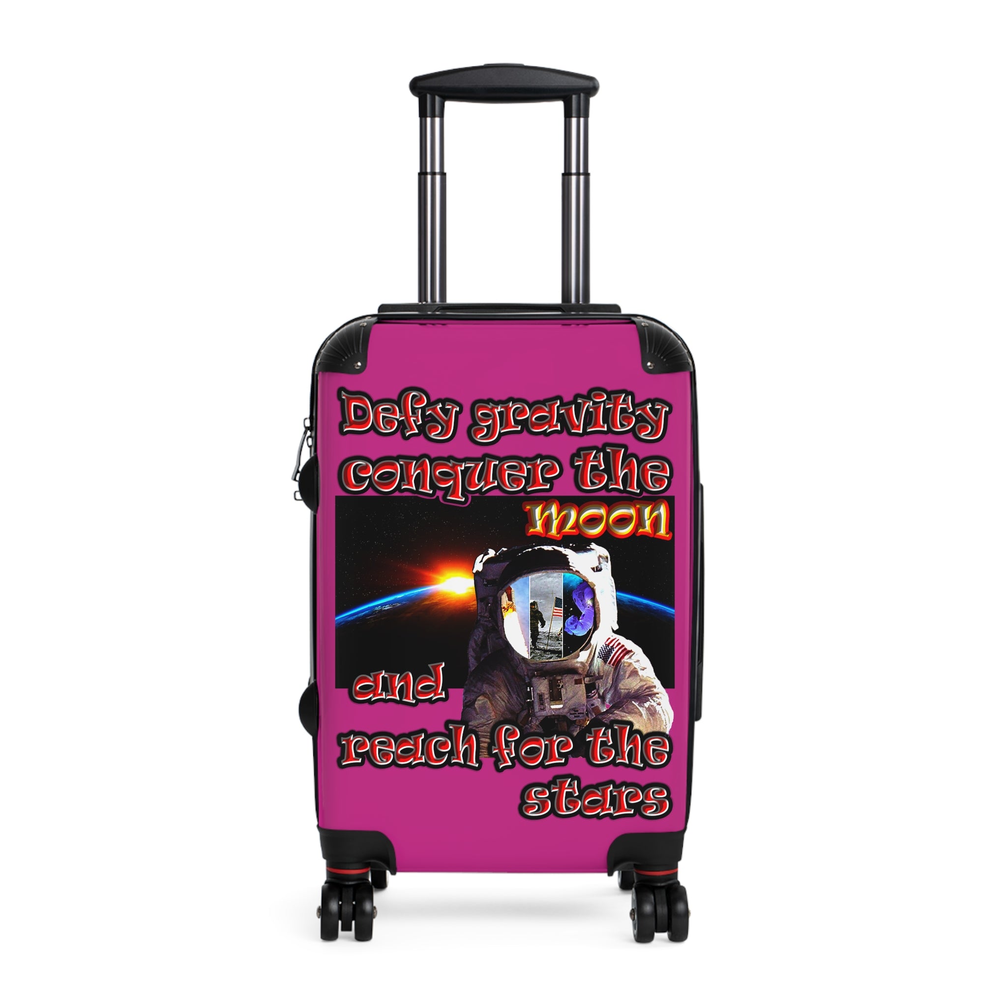 defy conquer reach - Suitcase (pink)